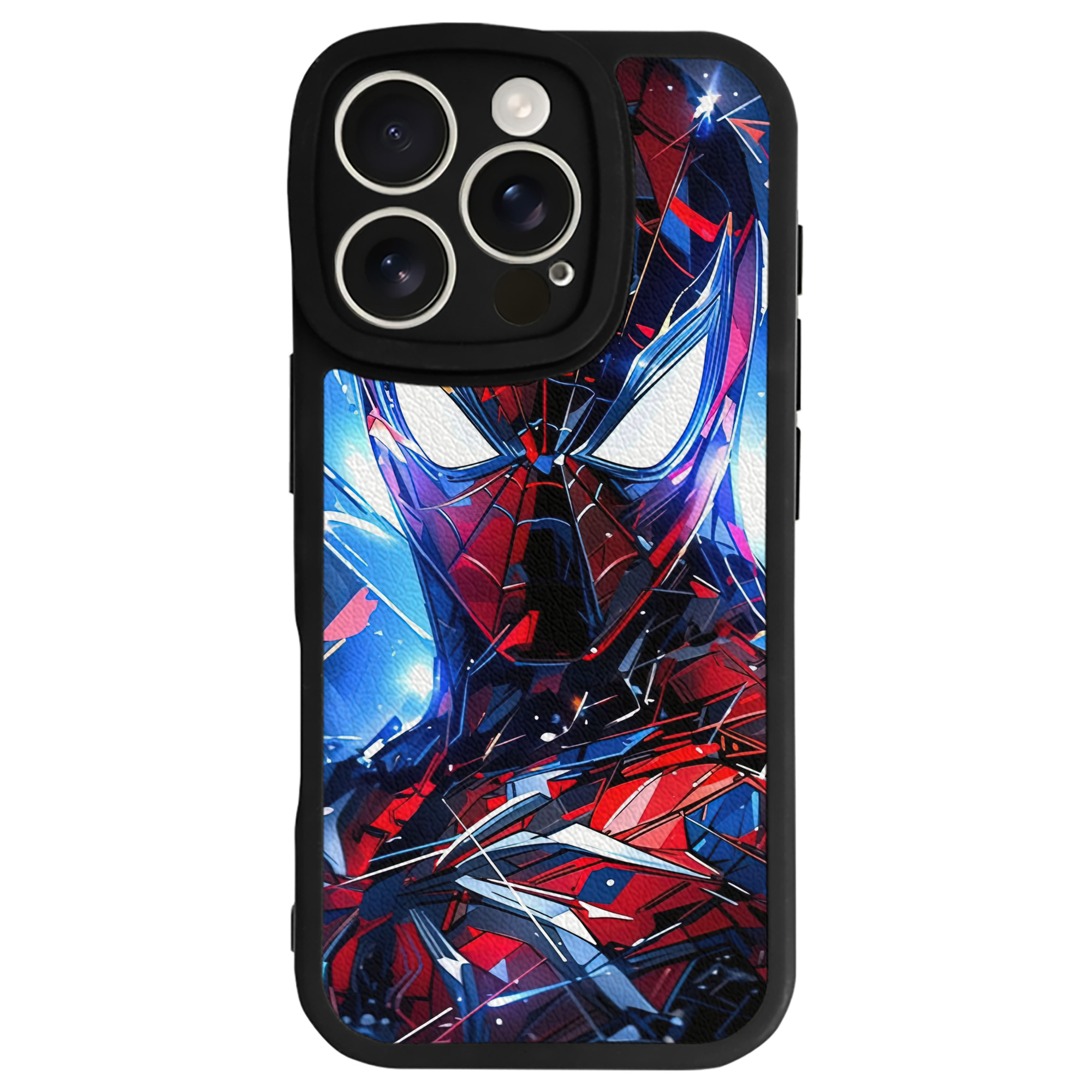 Spider Man スパイダーマン 【iPhone 16シリーズ対応】シリコンスマホケース（レザー調） 材質：シリコン